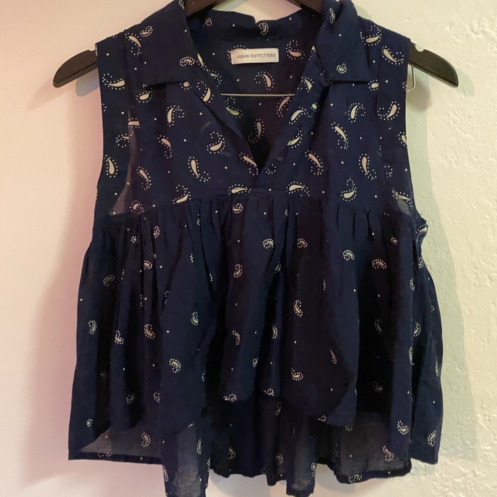 Urban Outfitters paisley cropped tank